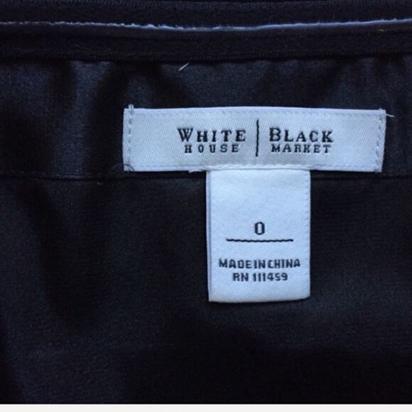 WHITE HOUSE BLACK MARKET STRAPLESS SILK DRESS - Picture 6 of 7